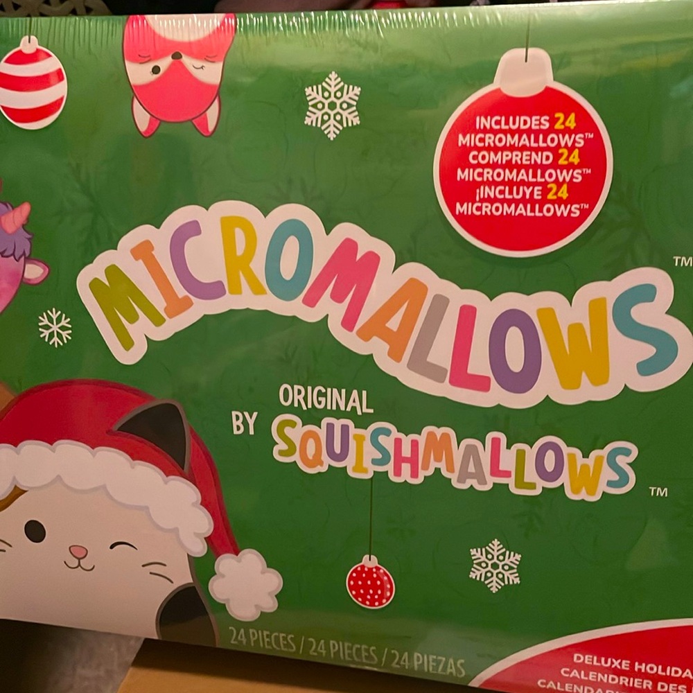 New sealed in box 2024 Micromallows 24 piece advent Squishmallow